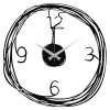 Wallxpert Decorative Metal Wall Clock Gergo Black