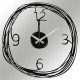 Wallxpert Decorative Metal Wall Clock Gergo Black