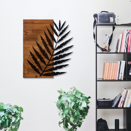 Decorative Wooden Wall Accessory Leaf3 Metal Decor Black
Walnut Decorative Wooden Wall Accessory Leaf3 Metal Decor Black
Walnut
