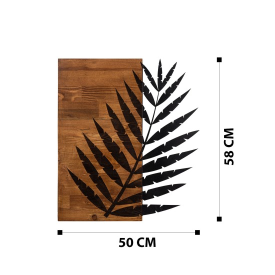 Decorative Wooden Wall Accessory Leaf3 Metal Decor Black
Walnut Decorative Wooden Wall Accessory Leaf3 Metal Decor Black
Walnut
