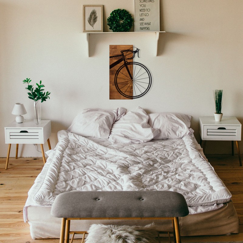 Decorative Wooden Wall Accessory Bisiklet Black
Walnut