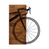 Decorative Wooden Wall Accessory Bisiklet Black
Walnut