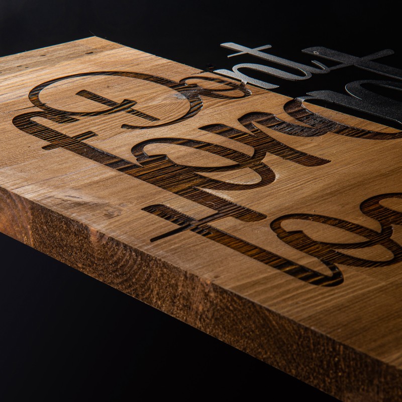 Wallxpert Decorative Wooden Wall Accessory Dont Forget To Smıle Black
Walnut