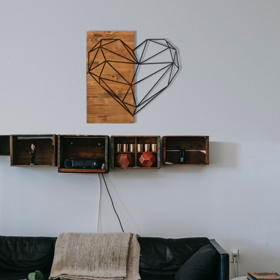 Decorative Wooden Wall Accessory Heart Black
Walnut Wallxpert Decorative Wooden Wall Accessory Heart Black
Walnut