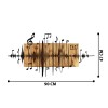 Wallxpert Decorative Wooden Wall Accessory Efsa Black
Walnut