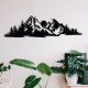 Decorative Metal Wall Accessory Mountain 2 Black Decorative Metal Wall Accessory Mountain 2 Black