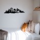 Decorative Metal Wall Accessory Mountain 2 Black Decorative Metal Wall Accessory Mountain 2 Black