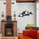 Wallxpert Decorative Metal Wall Accessory Mountain 3 Black