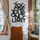 Wallxpert Decorative Metal Wall Accessory Limit Black