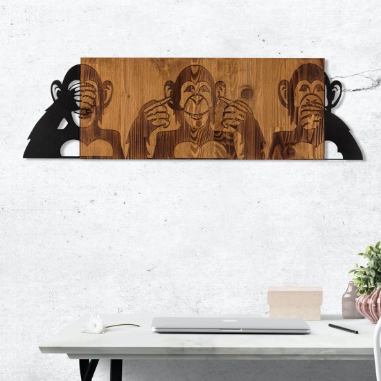Decorative Wooden Wall Accessory I didnt see I didnt hear I dont know Black
Walnut Decorative Wooden Wall Accessory I didnt see I didnt hear I dont know Black
Walnut