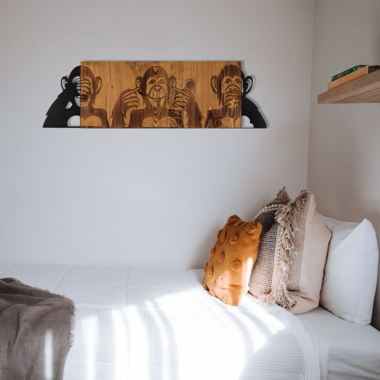 Decorative Wooden Wall Accessory I didnt see I didnt hear I dont know Black
Walnut Decorative Wooden Wall Accessory I didnt see I didnt hear I dont know Black
Walnut