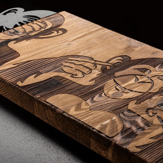 Decorative Wooden Wall Accessory I didnt see I didnt hear I dont know Black
Walnut Decorative Wooden Wall Accessory I didnt see I didnt hear I dont know Black
Walnut