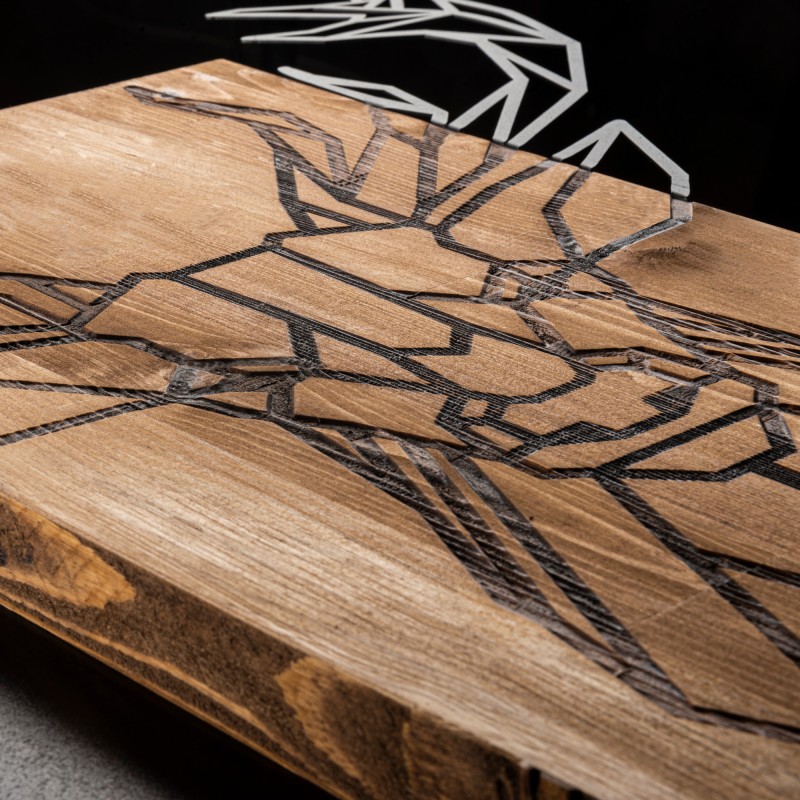 Wallxpert Decorative Wooden Wall Accessory Deer Black
Walnut