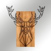 Wallxpert Decorative Wooden Wall Accessory Deer Black
Walnut