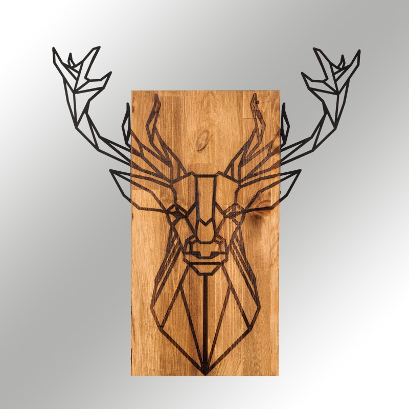 Wallxpert Decorative Wooden Wall Accessory Deer Black
Walnut