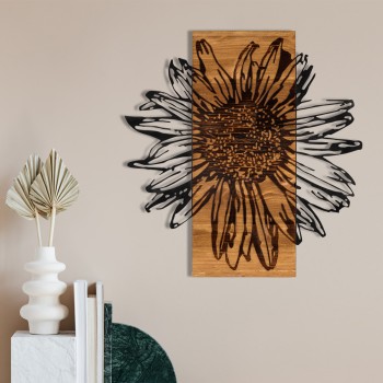 Decorative Wooden Wall Accessory Daisy Black
Walnut