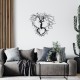 Wallxpert Decorative Metal Wall Accessory Entrika Black