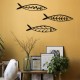 Wallxpert Decorative Metal Wall Accessory Hamsi Black