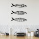 Wallxpert Decorative Metal Wall Accessory Hamsi Black
