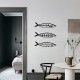 Wallxpert Decorative Metal Wall Accessory Hamsi Black