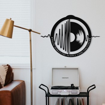 Decorative Metal Wall Accessory My Music v3 Black