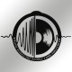Wallxpert Decorative Metal Wall Accessory My Music v3 Black