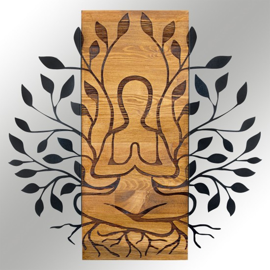 Decorative Wooden Wall Accessory Meditation Black
Walnut Decorative Wooden Wall Accessory Meditation Black
Walnut