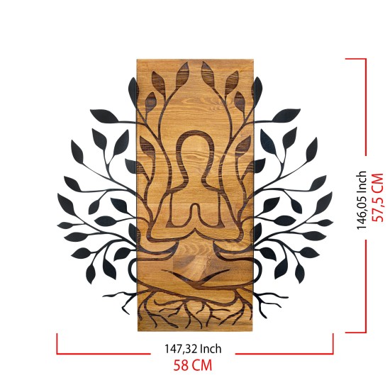 Decorative Wooden Wall Accessory Meditation Black
Walnut Decorative Wooden Wall Accessory Meditation Black
Walnut