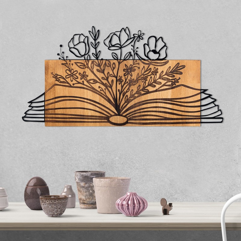 Decorative Wooden Wall Accessory Culture Black
Walnut