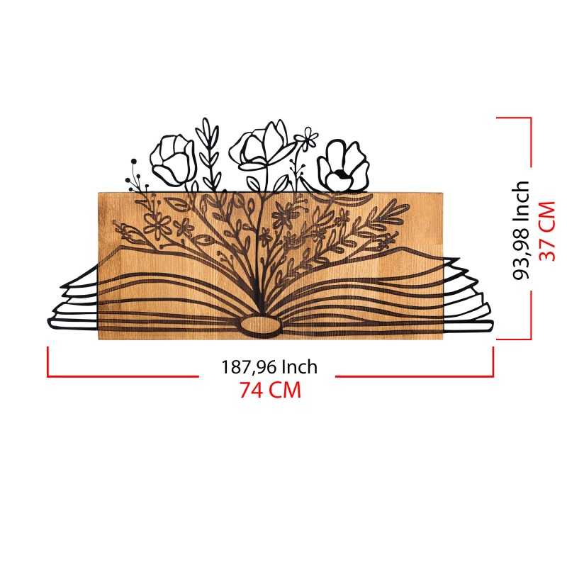 Decorative Wooden Wall Accessory Culture Black
Walnut