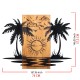 Decorative Wooden Wall Accessory Hawaii 2 Black
Walnut