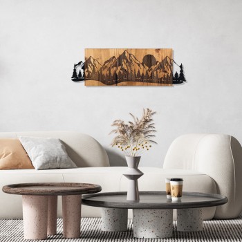 Decorative Wooden Wall Accessory Sundown Black
Walnut