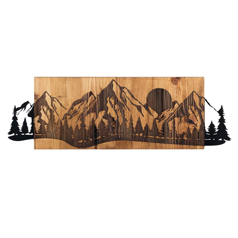 Wallxpert Decorative Wooden Wall Accessory Sundown Black
Walnut