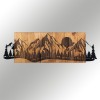Wallxpert Decorative Wooden Wall Accessory Sundown Black
Walnut
