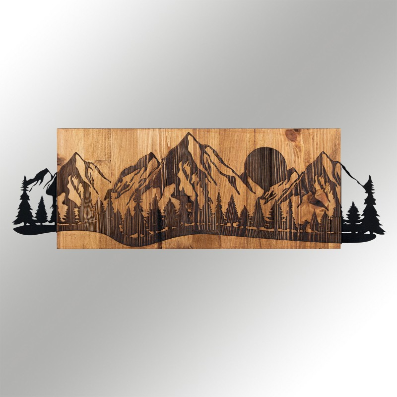 Wallxpert Decorative Wooden Wall Accessory Sundown Black
Walnut