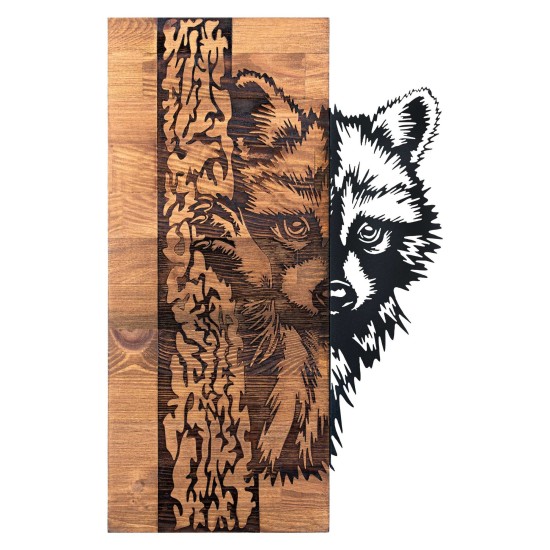 Decorative Wooden Wall Accessory Folivora Black
Walnut