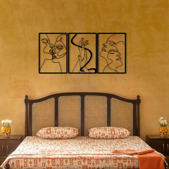 Decorative Metal Wall Accessory The Unity Of Love Black Wallxpert Decorative Metal Wall Accessory The Unity Of Love Black