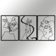 Decorative Metal Wall Accessory The Unity Of Love Black Wallxpert Decorative Metal Wall Accessory The Unity Of Love Black