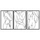 Decorative Metal Wall Accessory Sexy Lady 3 Black Decorative Metal Wall Accessory Sexy Lady 3 Black