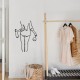 Decorative Metal Wall Accessory Wine Night Black Wallxpert Decorative Metal Wall Accessory Wine Night Black