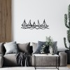 Wallxpert Decorative Metal Wall Accessory Ships In Water Black