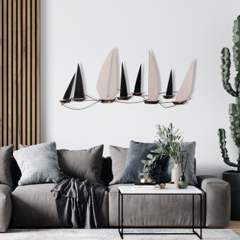 Decorative Metal Wall Accessory Ocean Multicolor