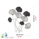 Decorative Metal Wall Accessory Vuzuh 2 Multicolor Decorative Metal Wall Accessory Vuzuh 2 Multicolor