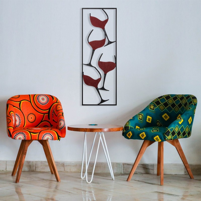 Wallxpert Decorative Metal Accessory Wine - 1 Multicolor