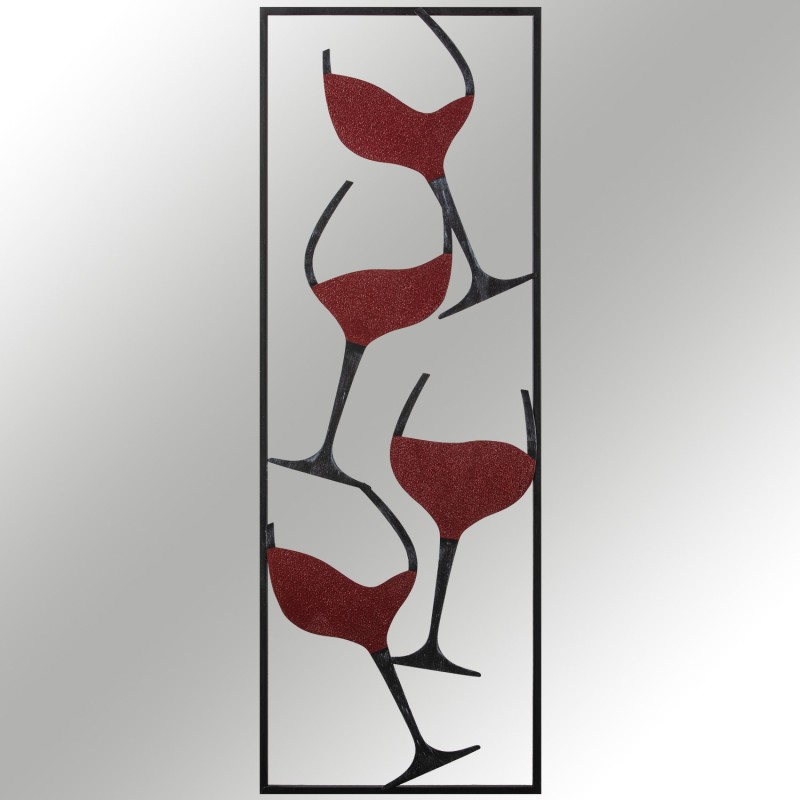 Wallxpert Decorative Metal Accessory Wine - 1 Multicolor
