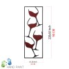 Wallxpert Decorative Metal Accessory Wine - 1 Multicolor