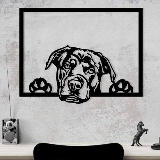 Wallxpert Decorative Metal Wall Accessory Enzo 7054 Black