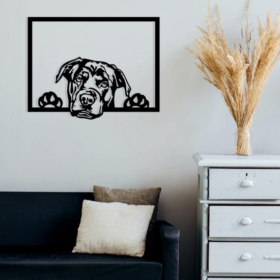 Wallxpert Decorative Metal Wall Accessory Enzo 7054 Black