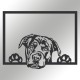 Wallxpert Decorative Metal Wall Accessory Enzo 7054 Black