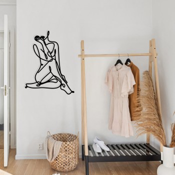 Decorative Metal Wall Accessory Eve Black